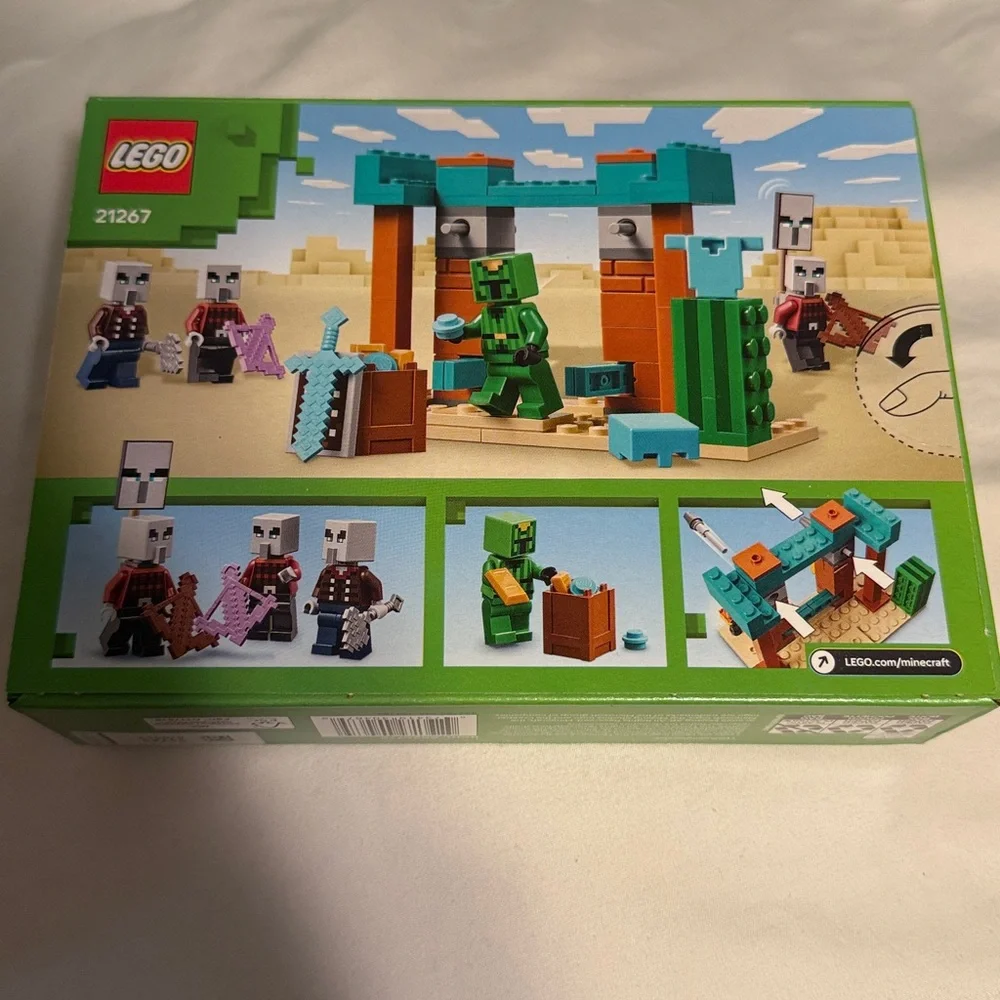LEGO Minecraft Illager Desert Adventure Set - Green, Orange, Blue